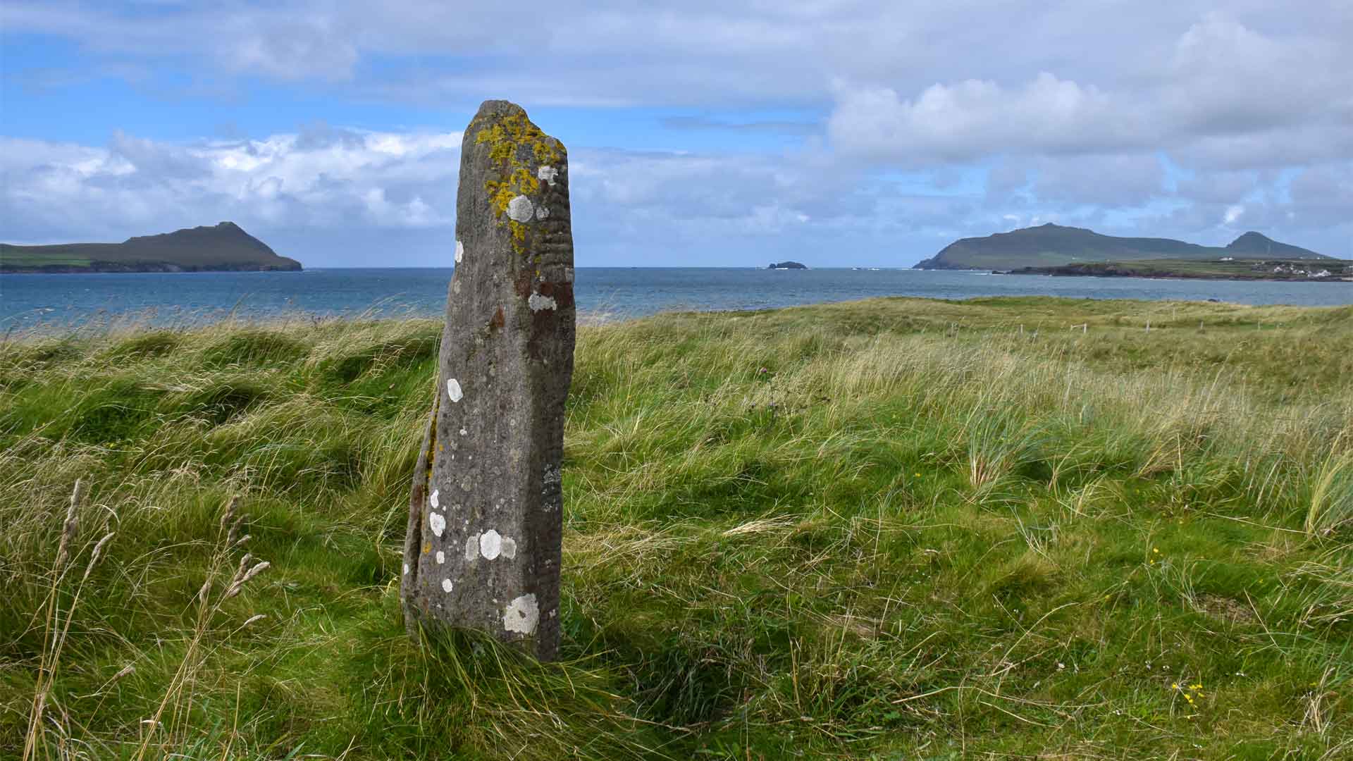 W Ballinrannig Ogham Stones Monumental Ireland