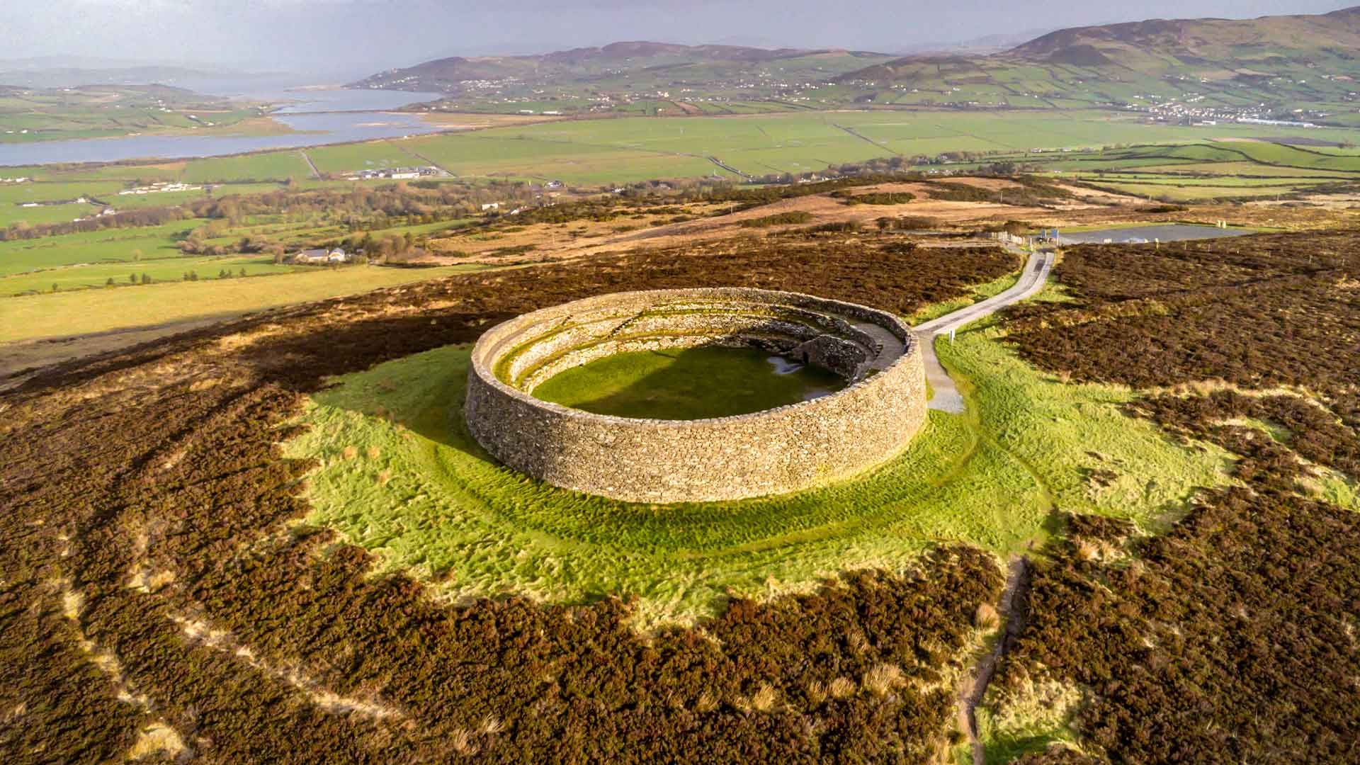 W Grianan Of Aileach Hillfort Monumental Ireland